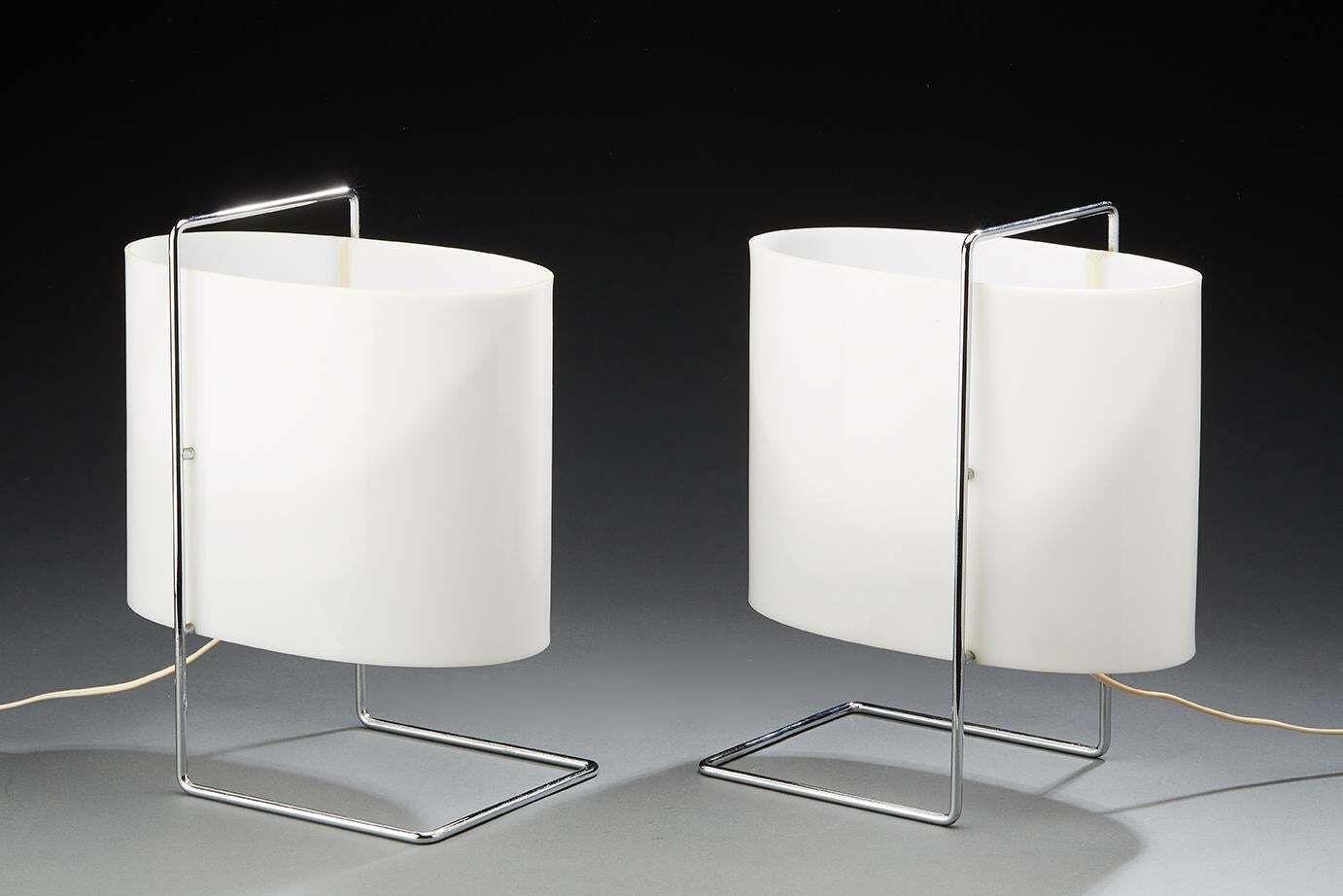 Model 1021 Pair Of Table/Bedside Lamps By Roger Fatus For Disderot photo furniture
