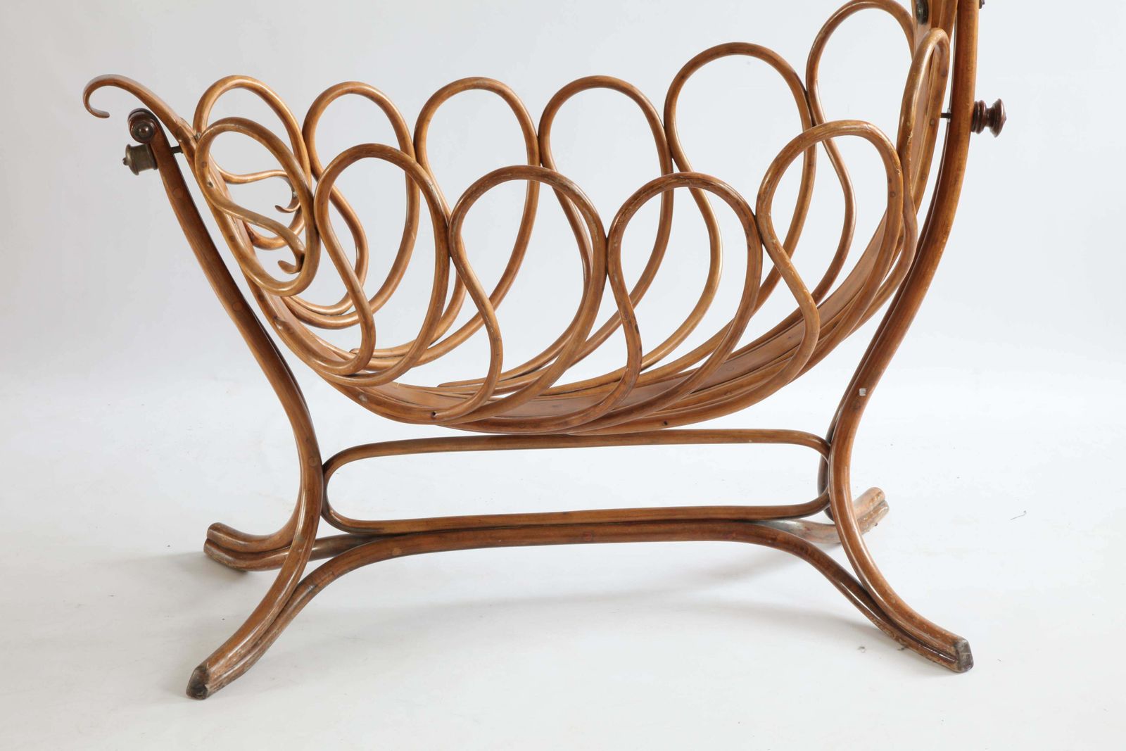 photo furniture Rare French Bentwood Cradle In The Thonet Style, Late 19th Century
