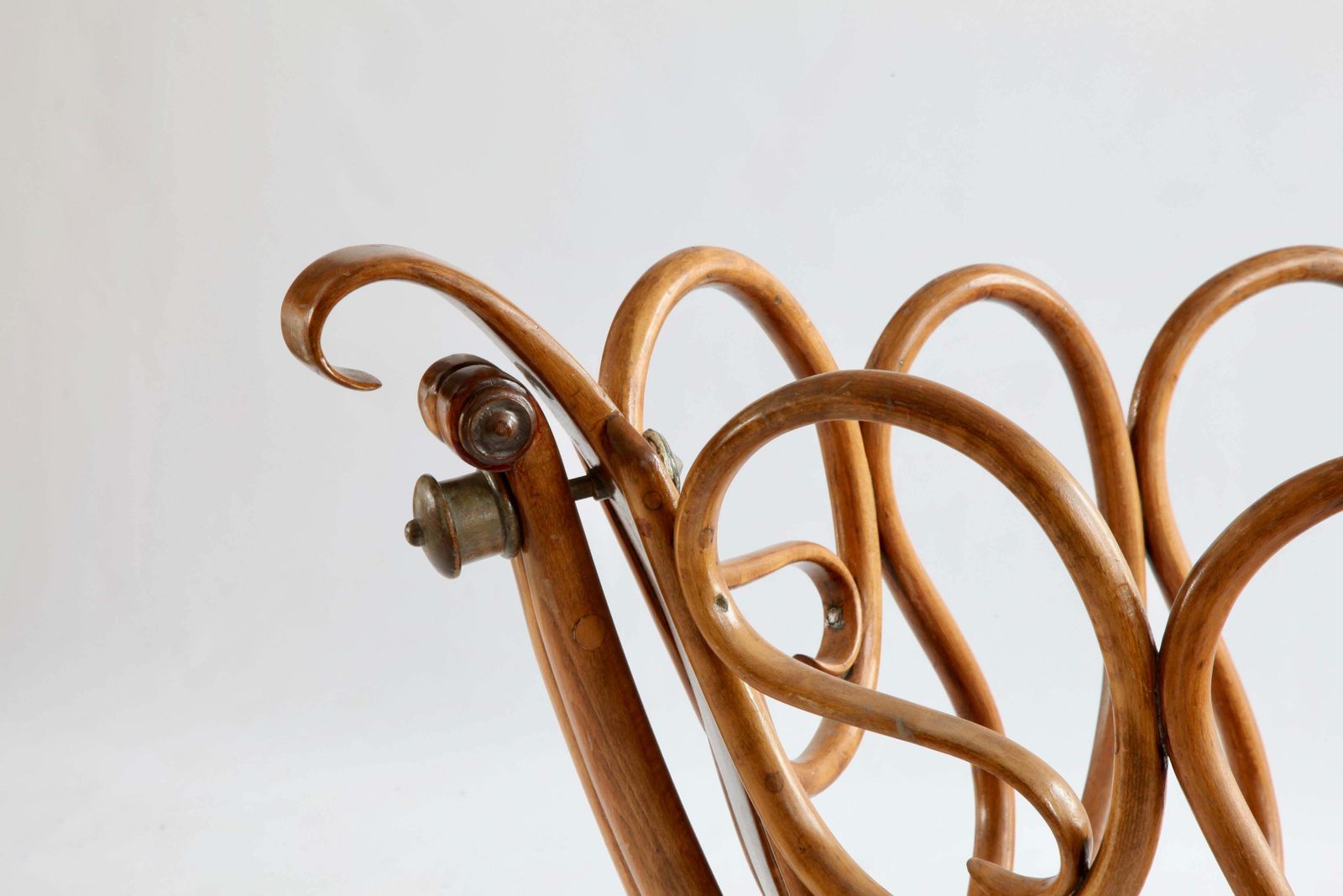 photo for sale Rare French Bentwood Cradle In The Thonet Style, Late 19th Century