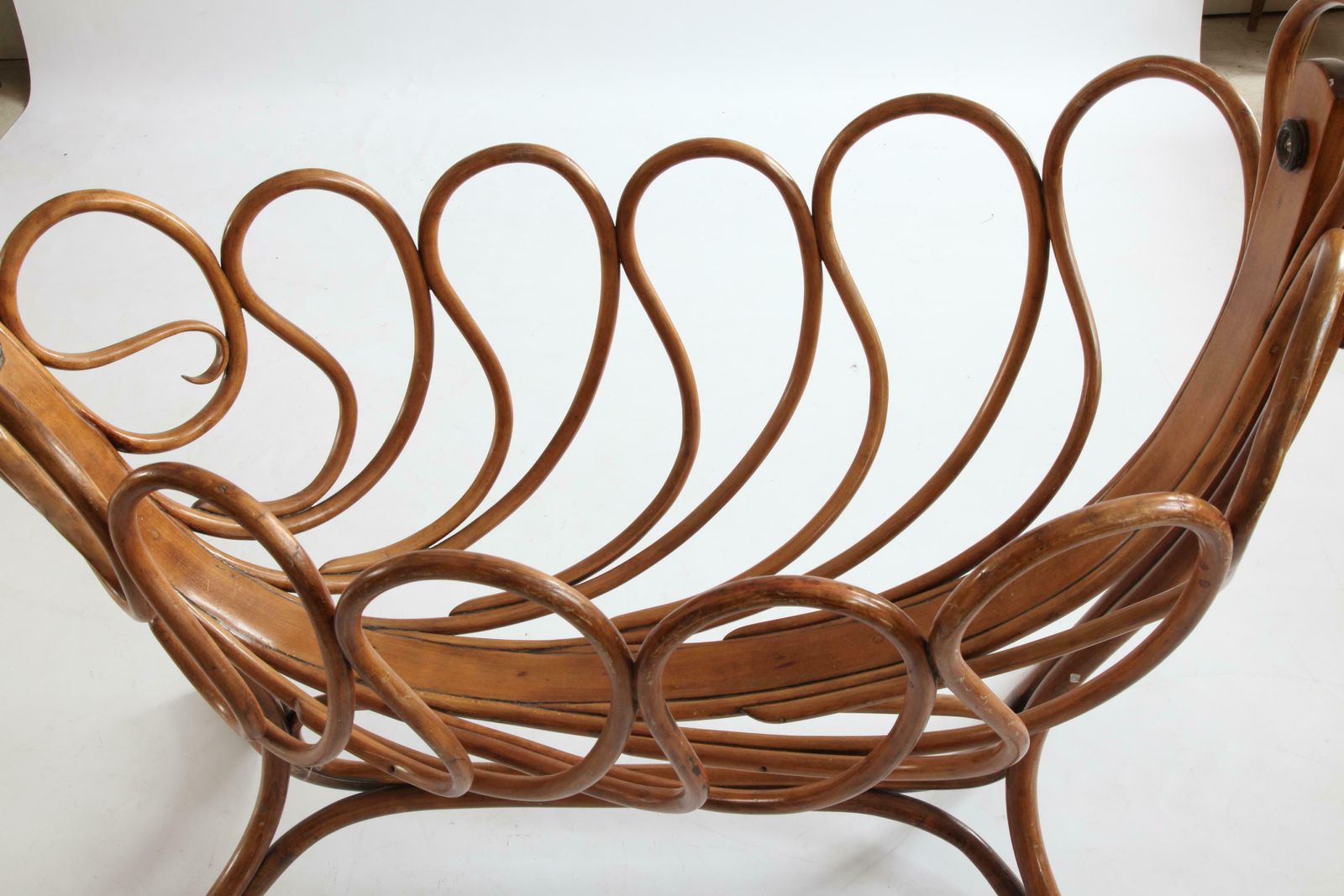 2400.0 Rare French Bentwood Cradle In The Thonet Style, Late 19th Century photo