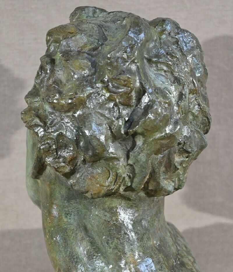 photo buy Important Bronze Jean Mermoz Signed A.Ouline  1st Part XX