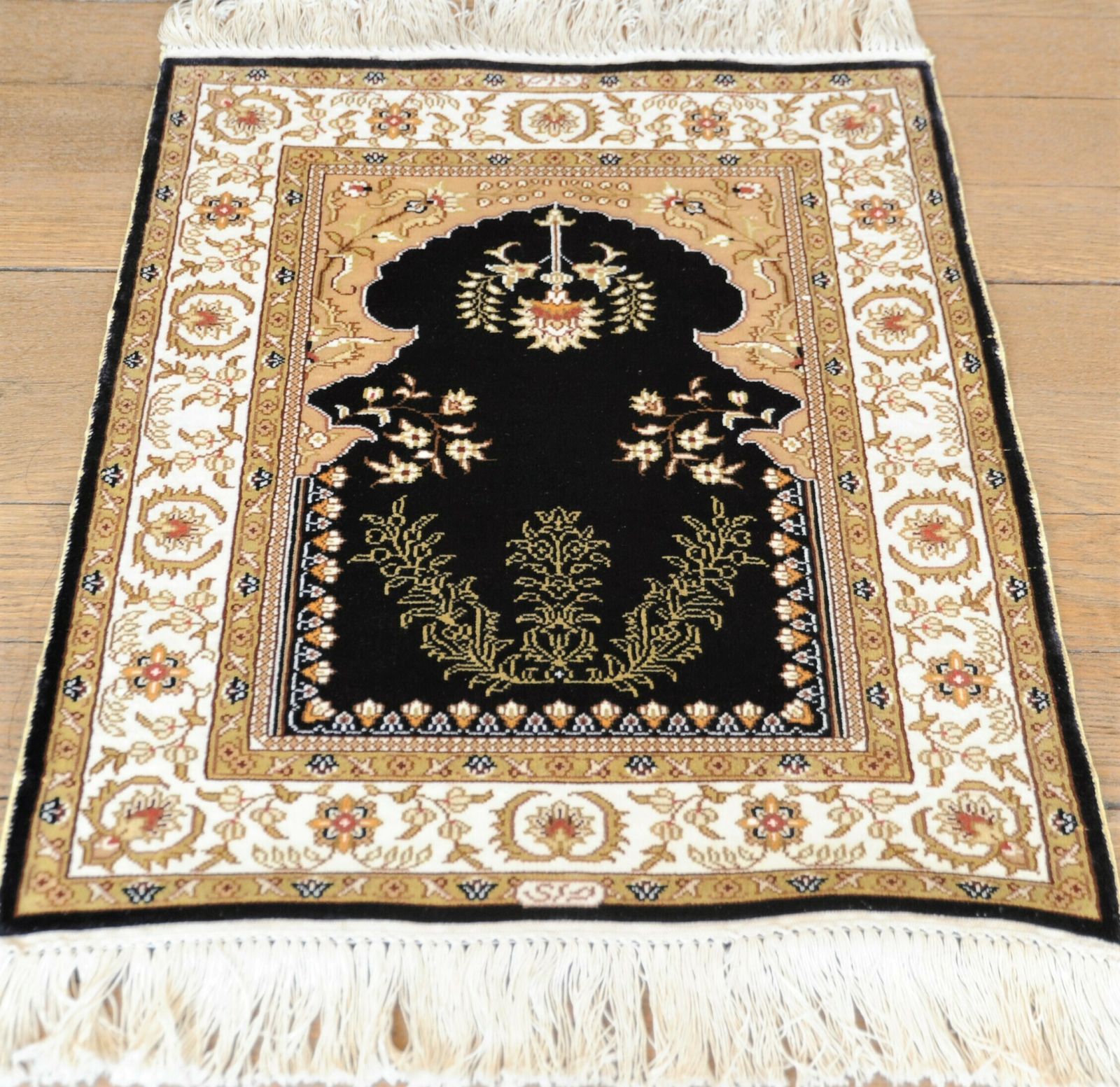 Fine Small Turkish Hereke Style Silk Rug photo Textiles