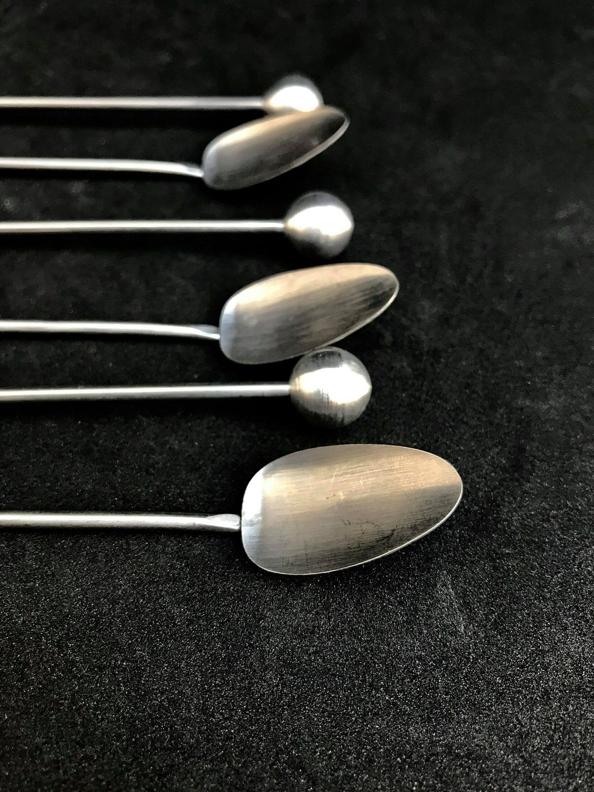 Drink Stirrers Cocktail Champagne Stirrers Sticks Set Of 6 Aluminium Spoons Bar Tools Bar Cart Accessories Bartender Mixing Tools Gift photo for sale
