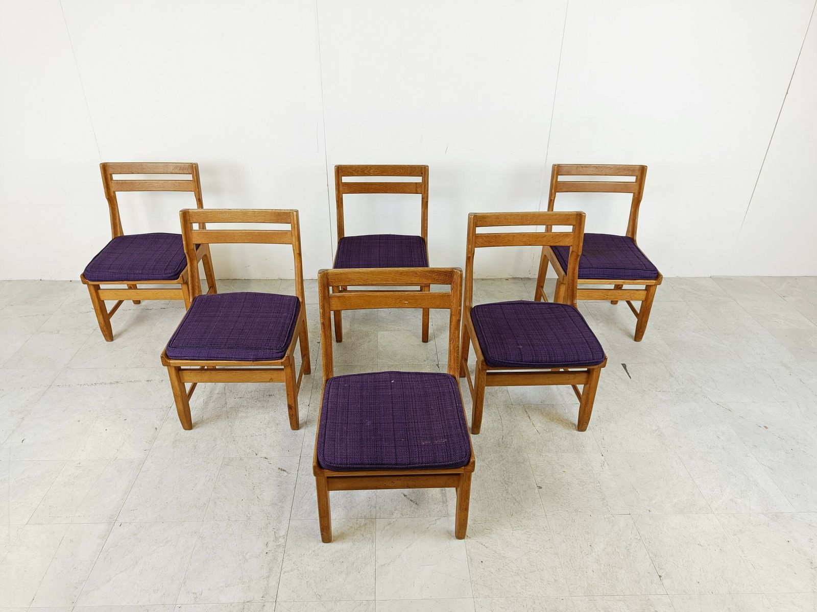 Raphael Chairs By Guillerme And Chambron For Votre Maison, Set Of 6 photo for sale