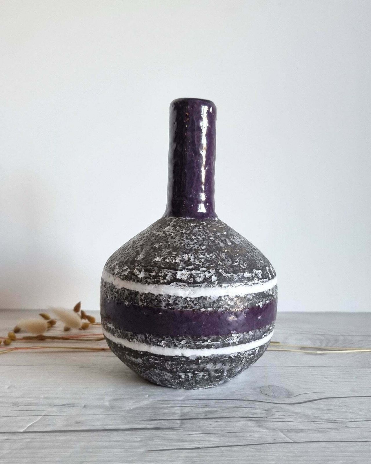 Ingrid Atterberg For Upsala Ekeby, 1957 59 'Chamotte' Series Sculptural Modernist Vase, Sweden photo vinterior