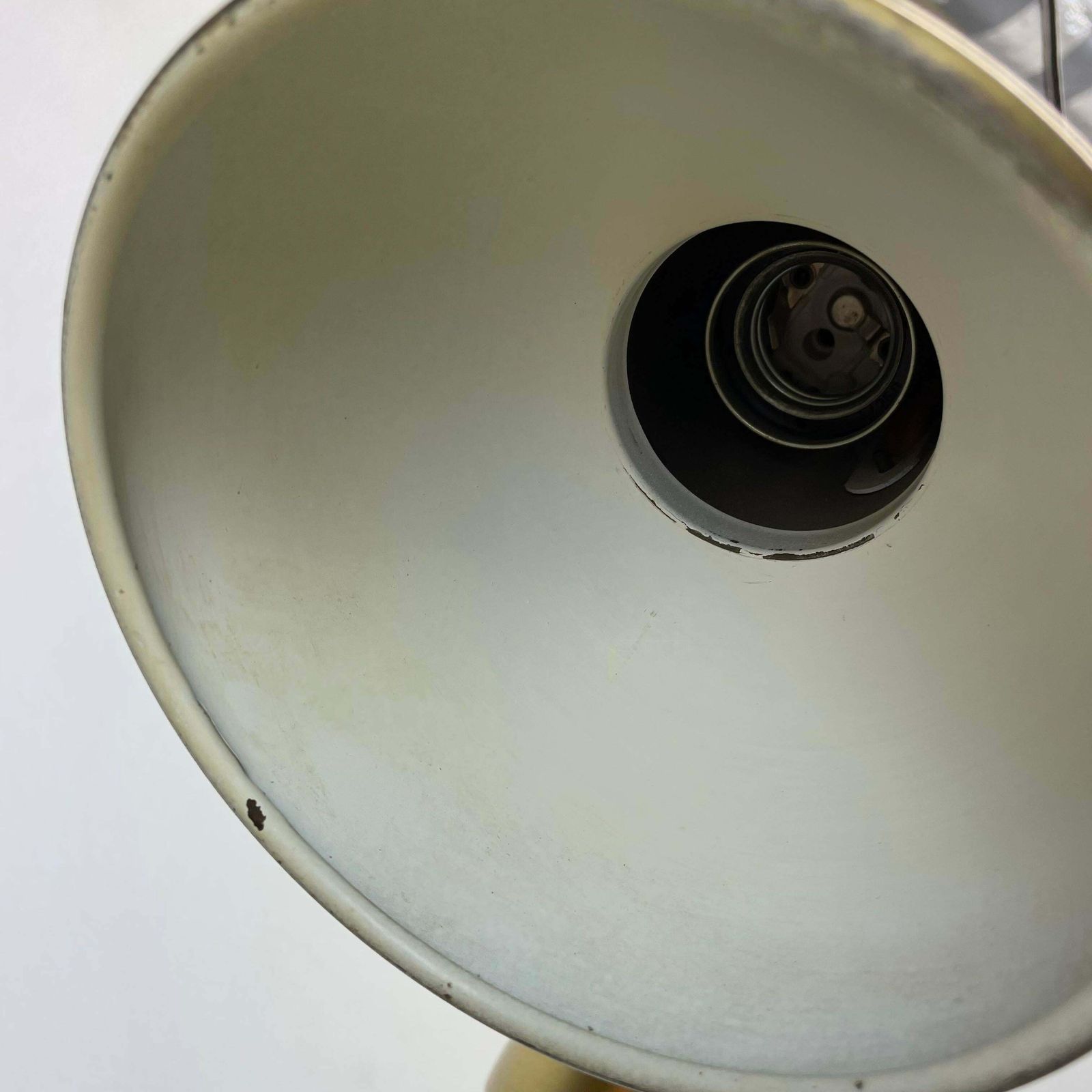 photo vinterior 3 Spot Brass Tone Hanging Light Koch And Lowy Style Omi Lighting, Germany 1970
