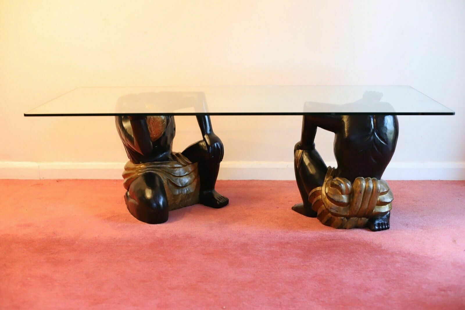 A Late 20th Century Glass Toped Coffee Table photo for sale