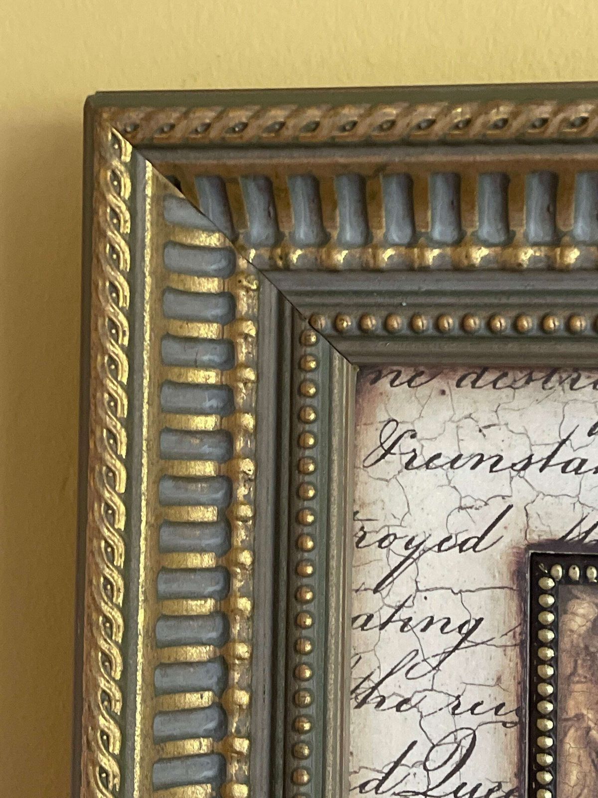 Vintage Sid Dickens 'Renaissance Secret' Print In Gilt Wood Frame photo Art