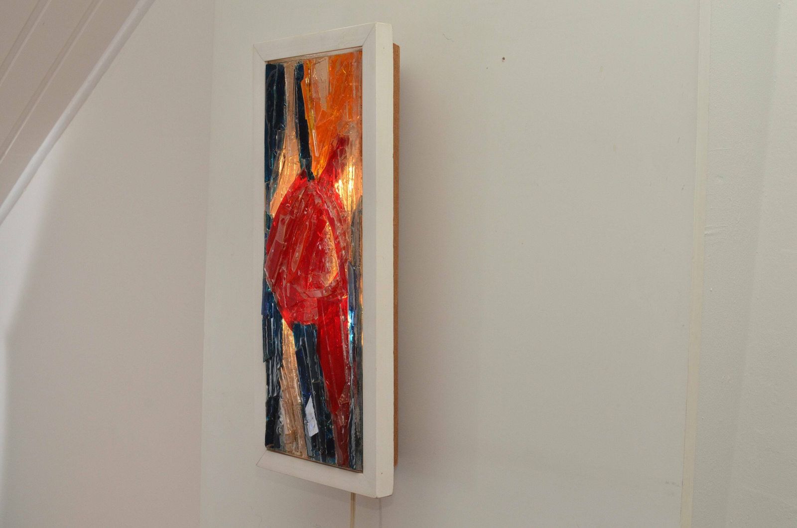 Rare Midcentury Modernist Wall Art Brutalist Sculpture Lamp, Leiden Netherlands 1970s photo buy