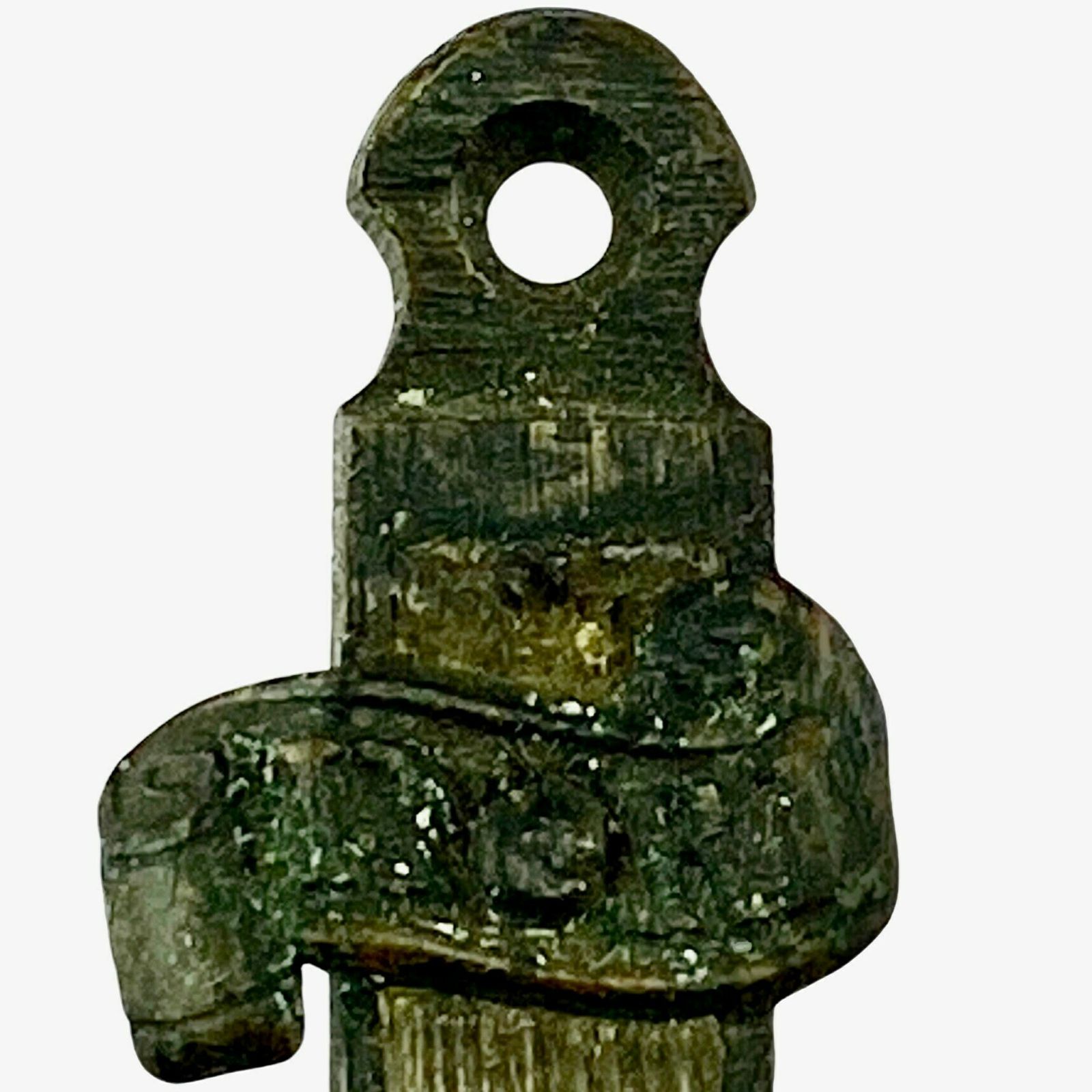 Antique Bronze Pectoral Religious Skull & Cross Bones Crucifix photo Art