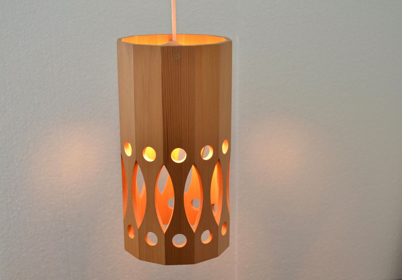 Midcentury Wooden Swivel Wall Lamp By Ab Nordsik , Sweden 1970s photo vinterior