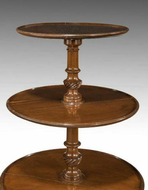 George III Mahogany Three Tier Dumbwaiter photo for sale