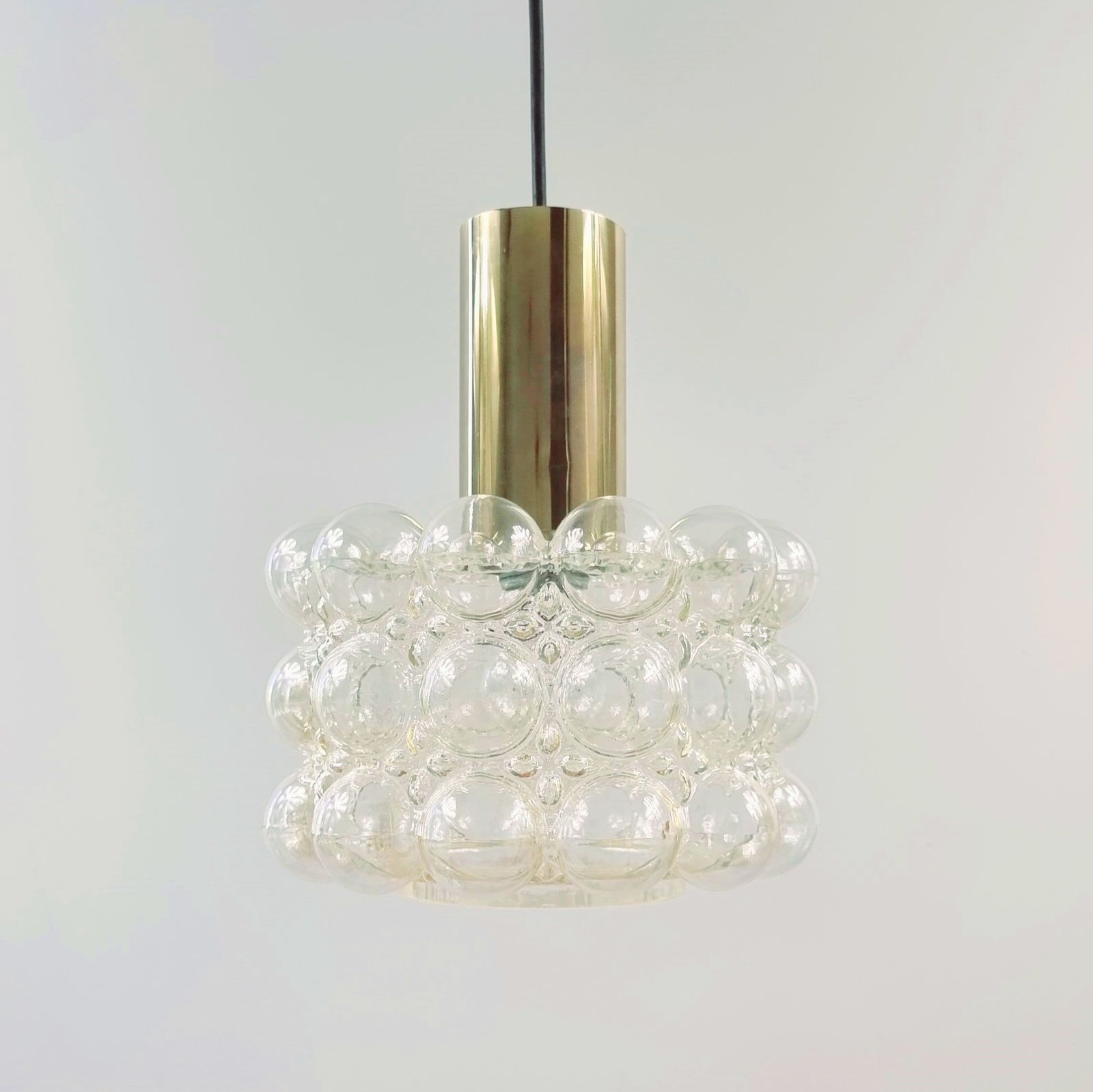 Mid Century Modern Bubble Glass Ceiling Lamp By Helena Tynell For Limburg, Germany, 1960s