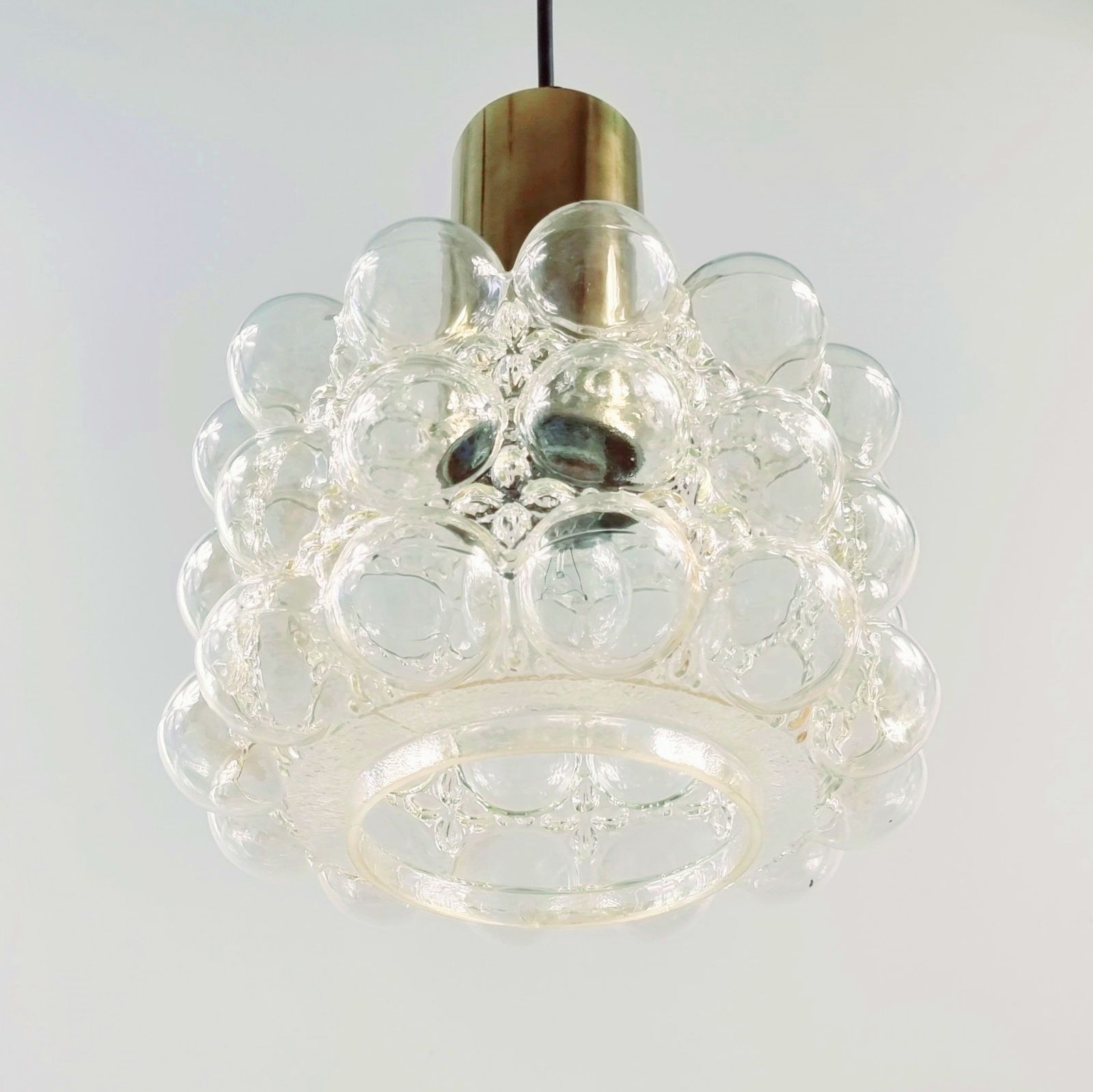 Mid Century Modern Bubble Glass Plafondlamp Van Helena Tynell Voor Limburg, Duitsland, Jaren 1960 photo Verlichting