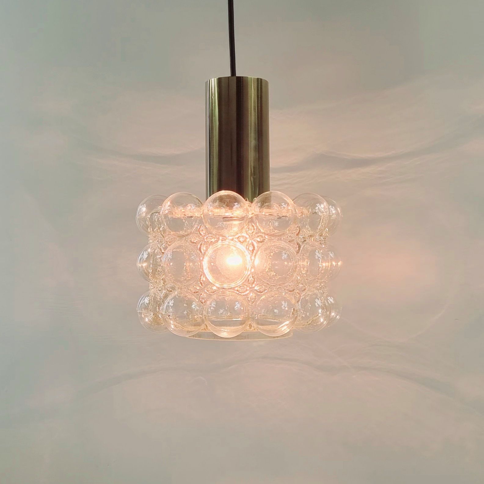 Mid Century Modern Bubble Glass Ceiling Lamp By Helena Tynell For Limburg, Germany, 1960s photo 600.0