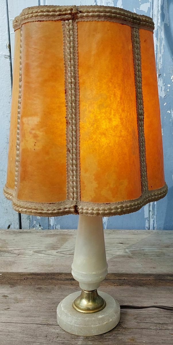 Alabaster Lamp photo for sale