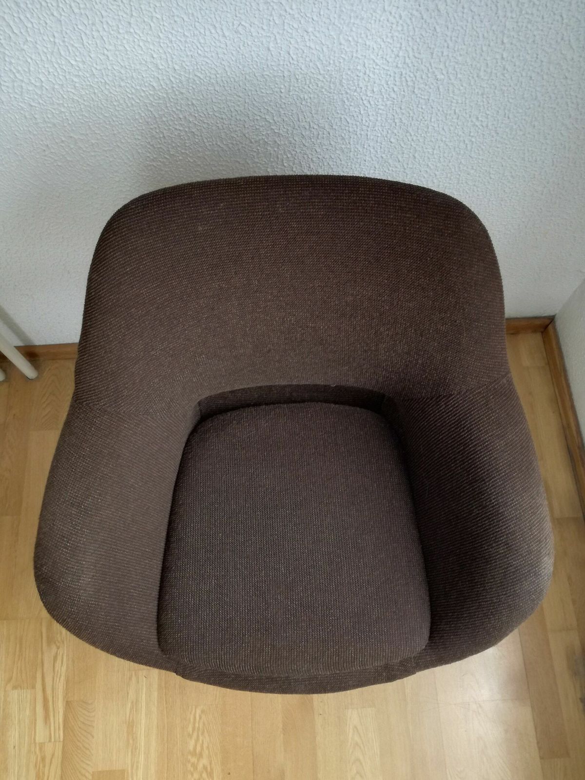 1 Of 4 Vintage Office Desk Chairs /Textile Swivel Chair On Wheels / Mid Century Modern Yugoslavia photo for sale