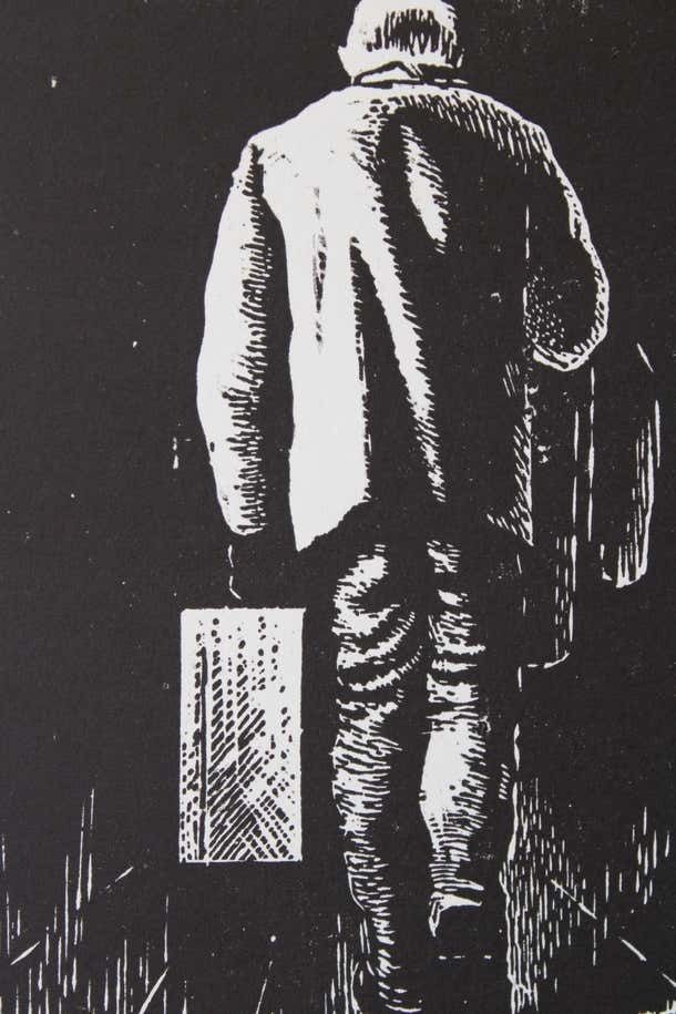 Diptych 1980 Paper Linocut Each Artwork photo 158.0