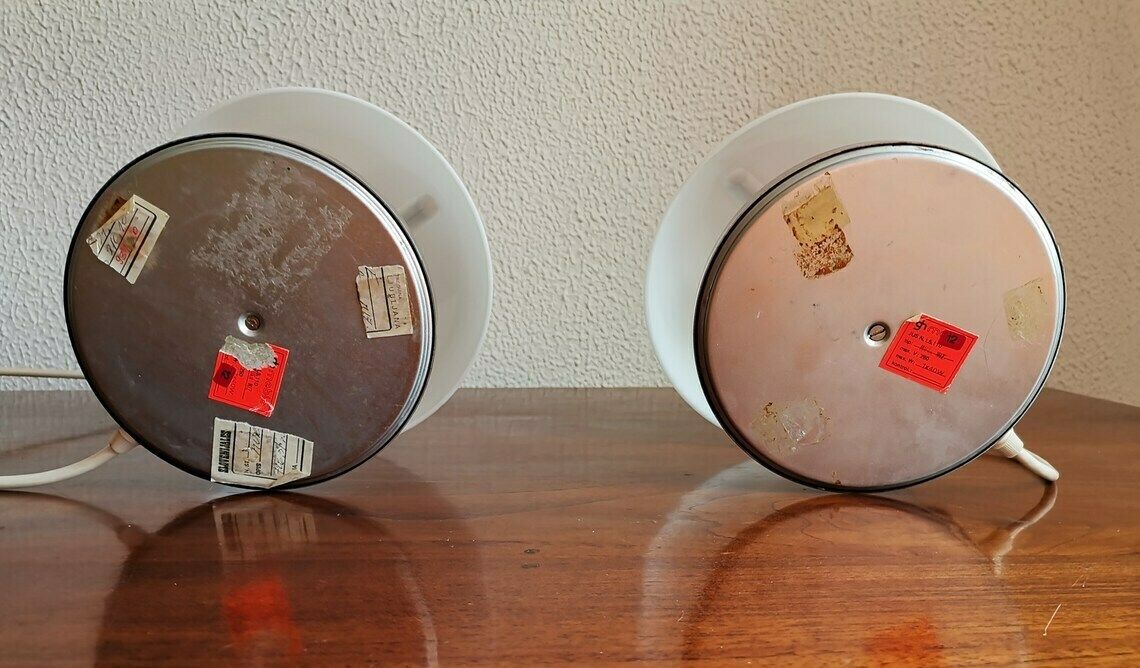 photo furniture 1 Of 2 Mid Century Mushroom Table Lamps / Luigi Massoni For Guzzini/ Space Age Table Lamps Made In Yugoslavia