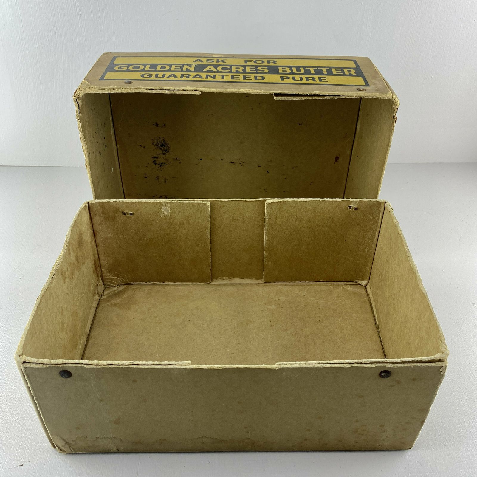 Vintage Golden Acres Butter Box   Dominion Dairy Co Ltd   Kitchenalia   Dairy Advertising photo vinterior