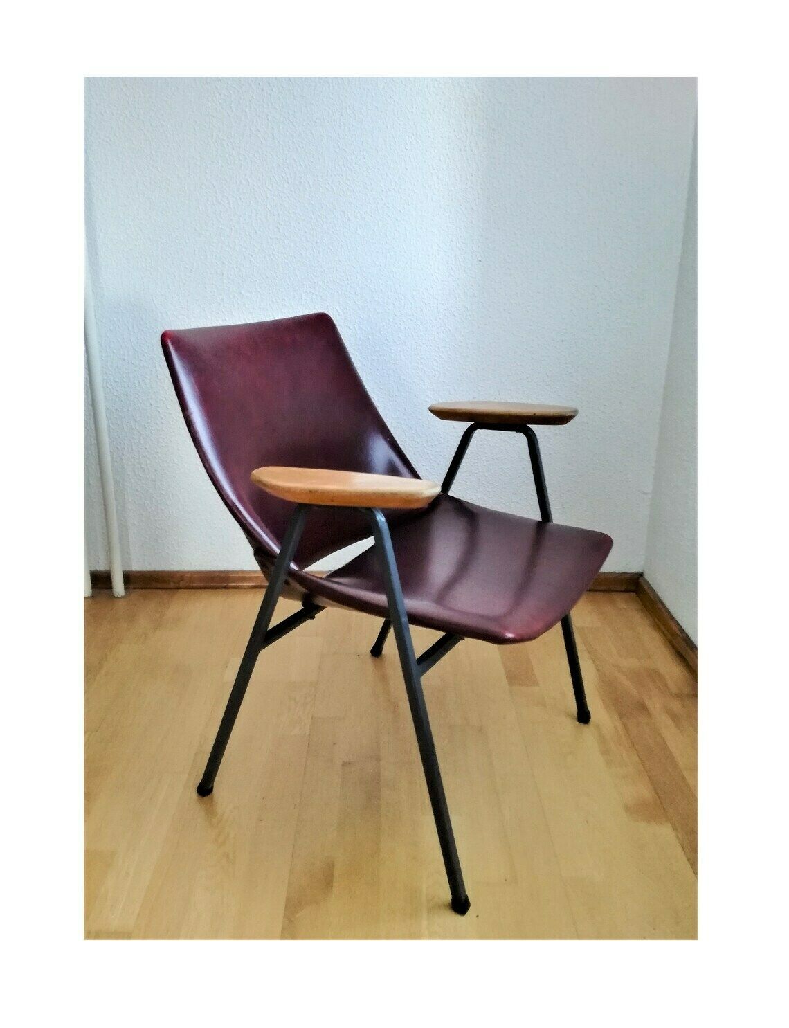 Vintage Niko Kralj Shell Chair – Mid Century Modern Fauteuil – Rex Kralj Lounge Fauteuil – Industrial Design – Jaren 1960, Joegoslavië
