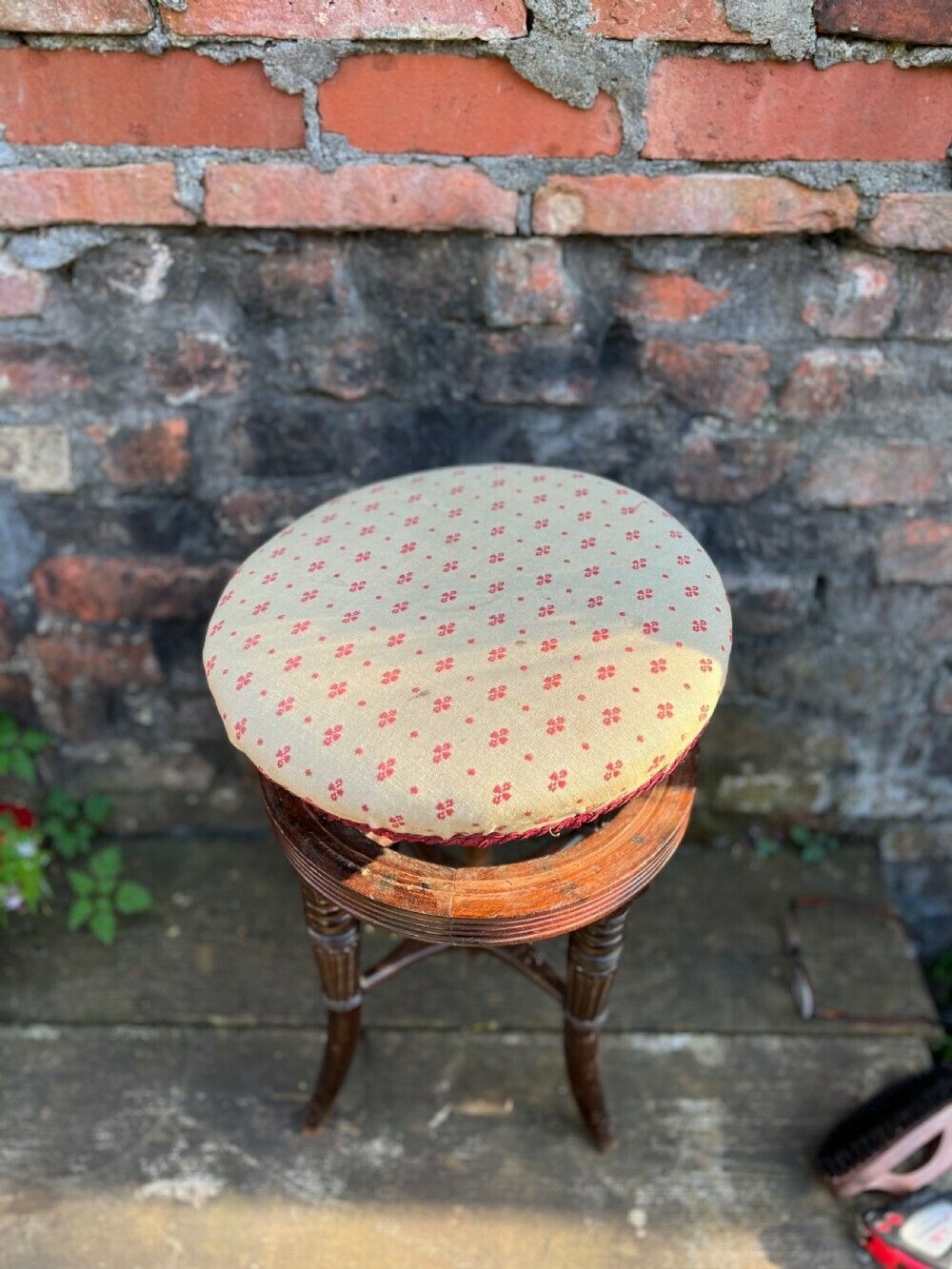 Mahogany Revolving Stool In The Manner Of Gillows photo for sale