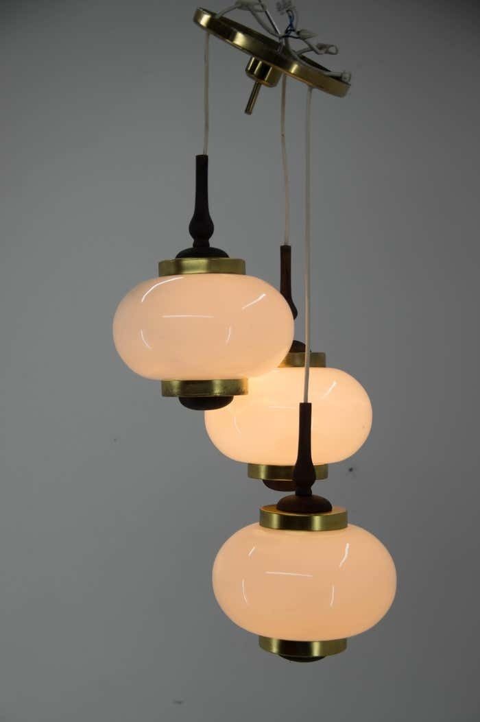 Midcentury Chandelier By Polam Bielsko, Poland, 1970s photo for sale