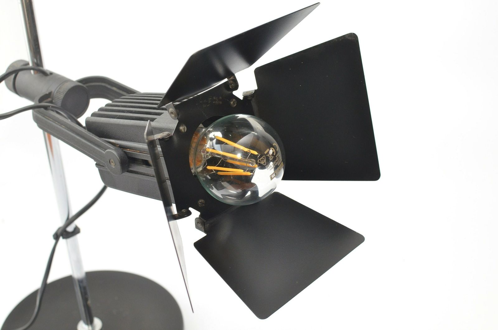 Rare Large Desk Lamp In The Shape Of A Movie Light By Roger Tallon For Hustadt Leuchten Germany 1970s photo vinterior