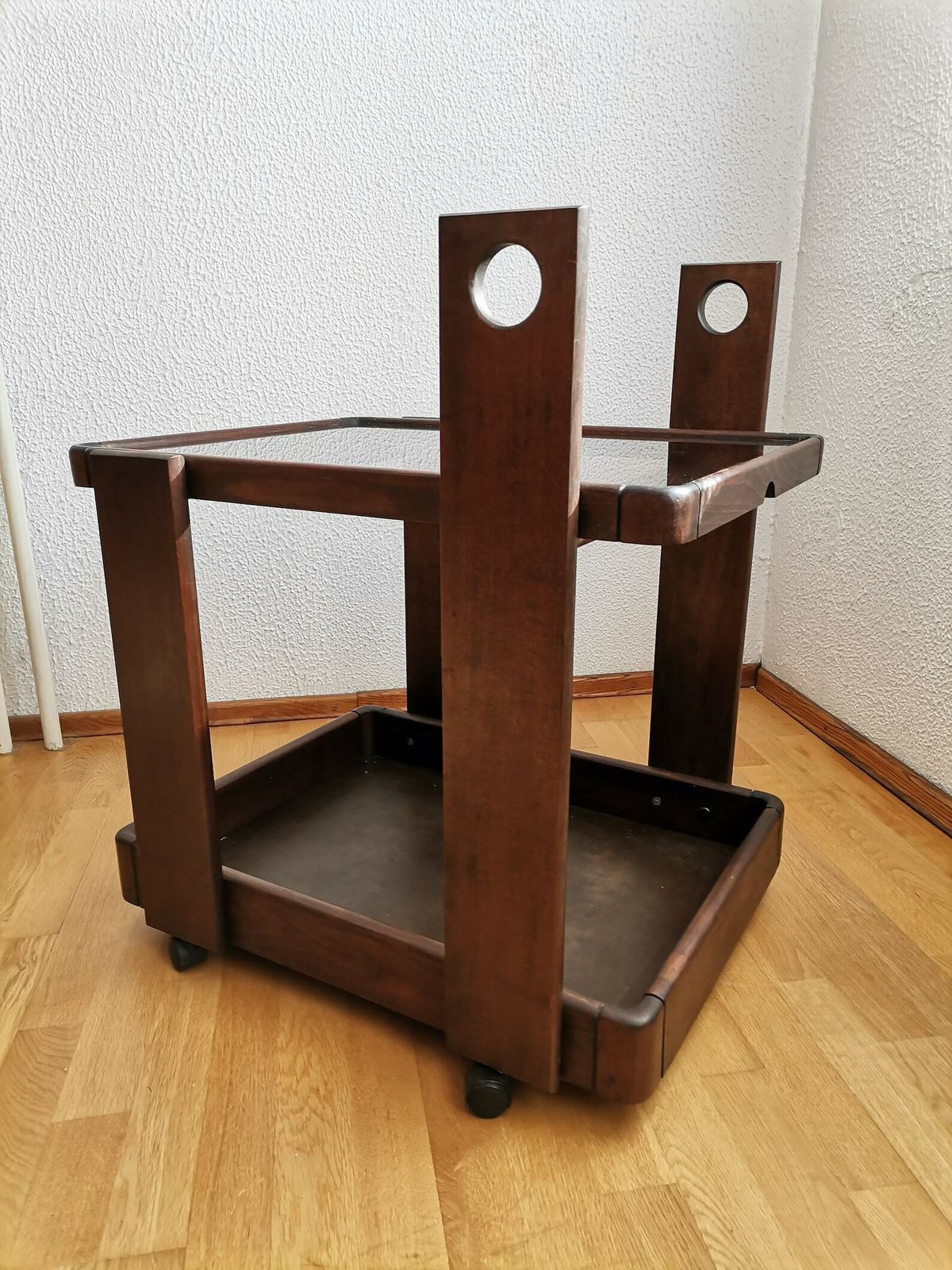 Vintage Serving Trolley Attributed To Gianfranco Frattini / 60s 70s Italian Design / Mid Century Modern Rolling Bar Cart photo buy