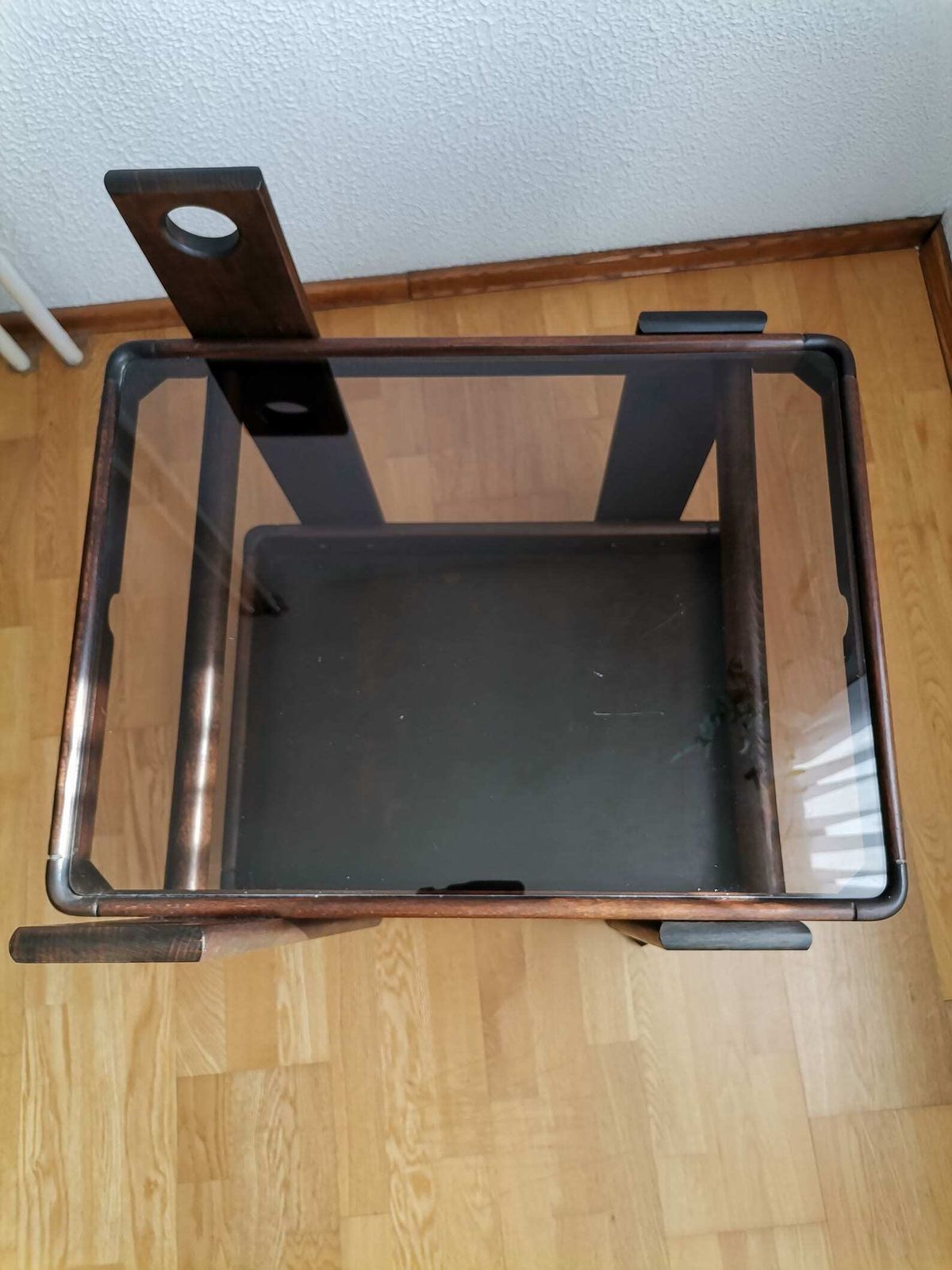 Vintage Serving Trolley Attributed To Gianfranco Frattini / 60s 70s Italian Design / Mid Century Modern Rolling Bar Cart photo vintage