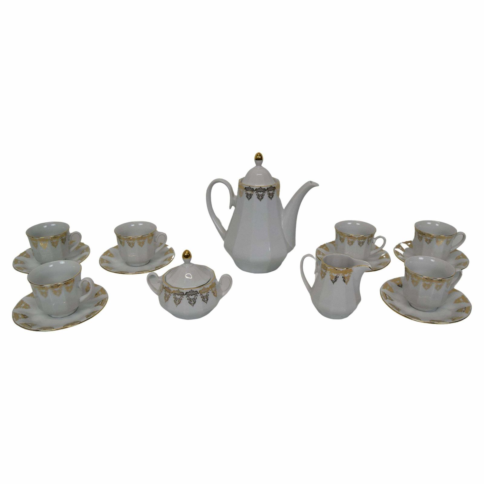 Set Porcelain For Tea Or Coffee, Carlsbad Porcealin By Company Epiag D.F