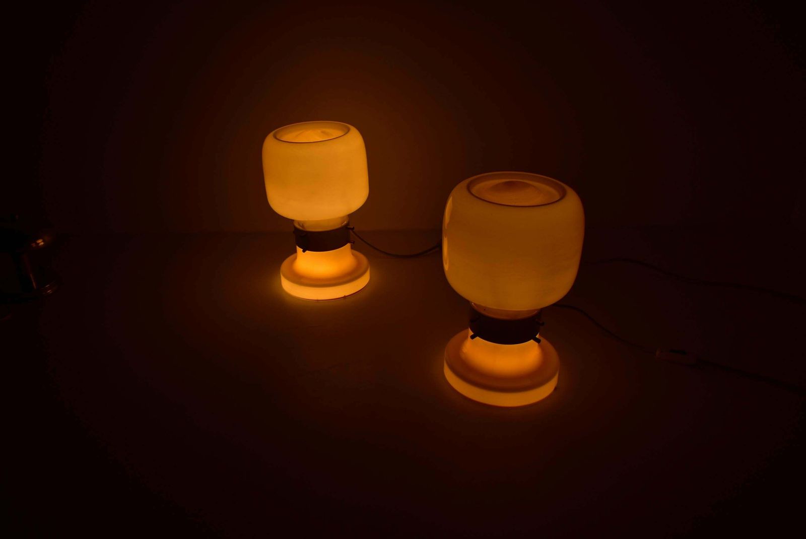 1613.0 Pair Of Midcentury Table Lamps By Zbyněk Hřivnáč, Equipment Hotel Praha 1960s photo