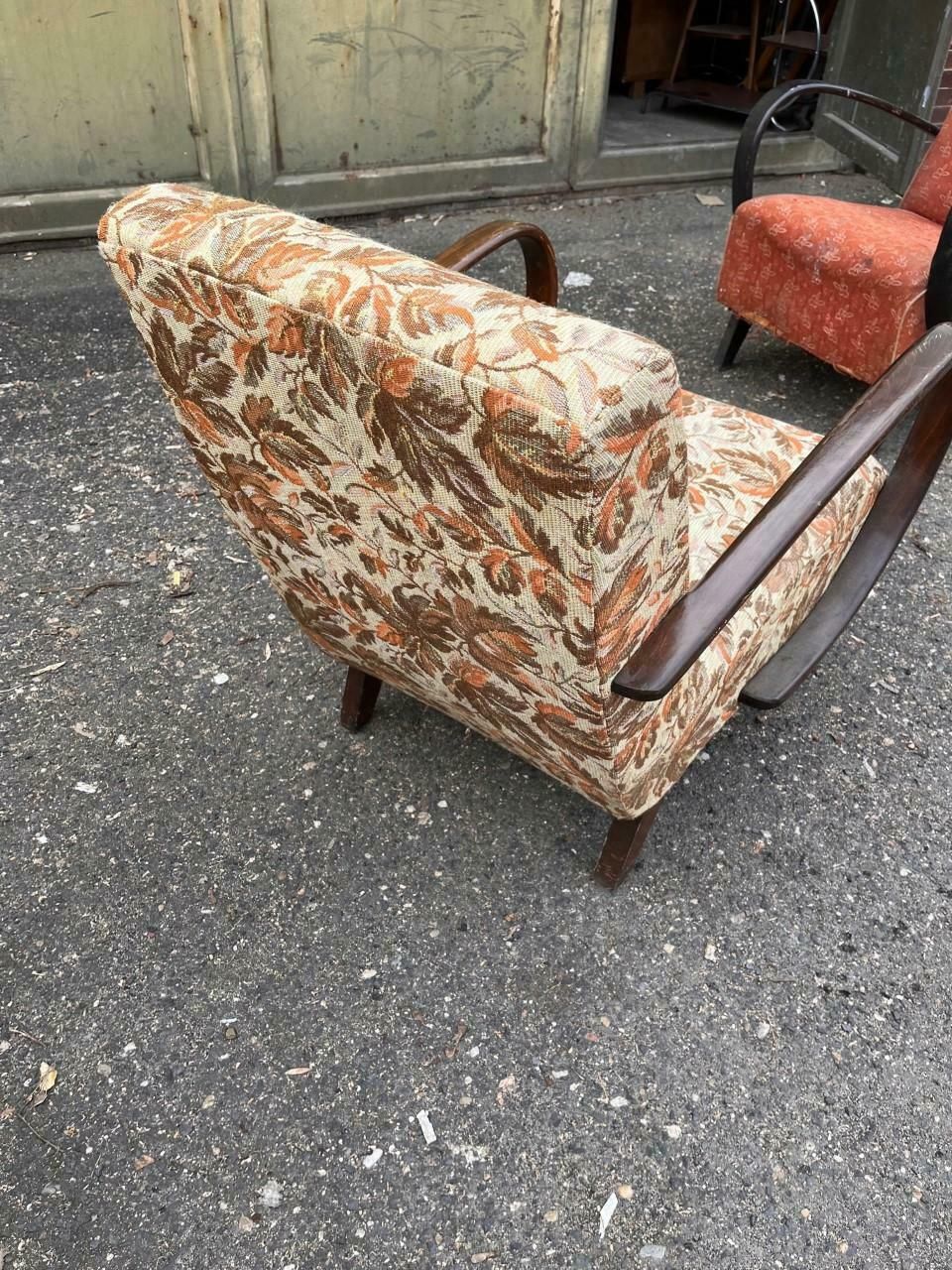 Art Deco Armchair By Jindrich Halabala, Czechoslovakia photo for sale