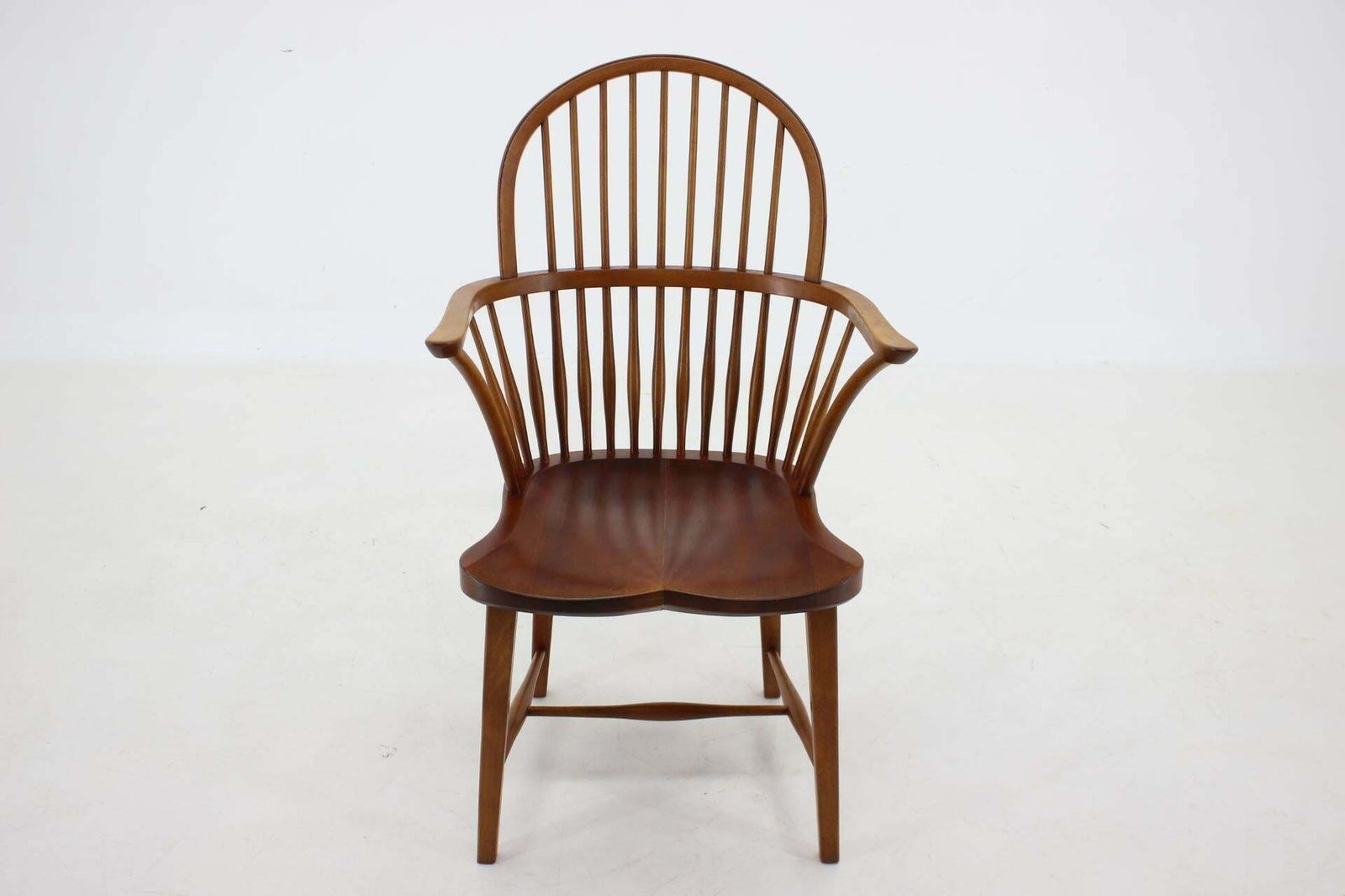 1940s Fritz Henningsen Windsor Oak Chair Model Ch 18a, Denmark photo furniture