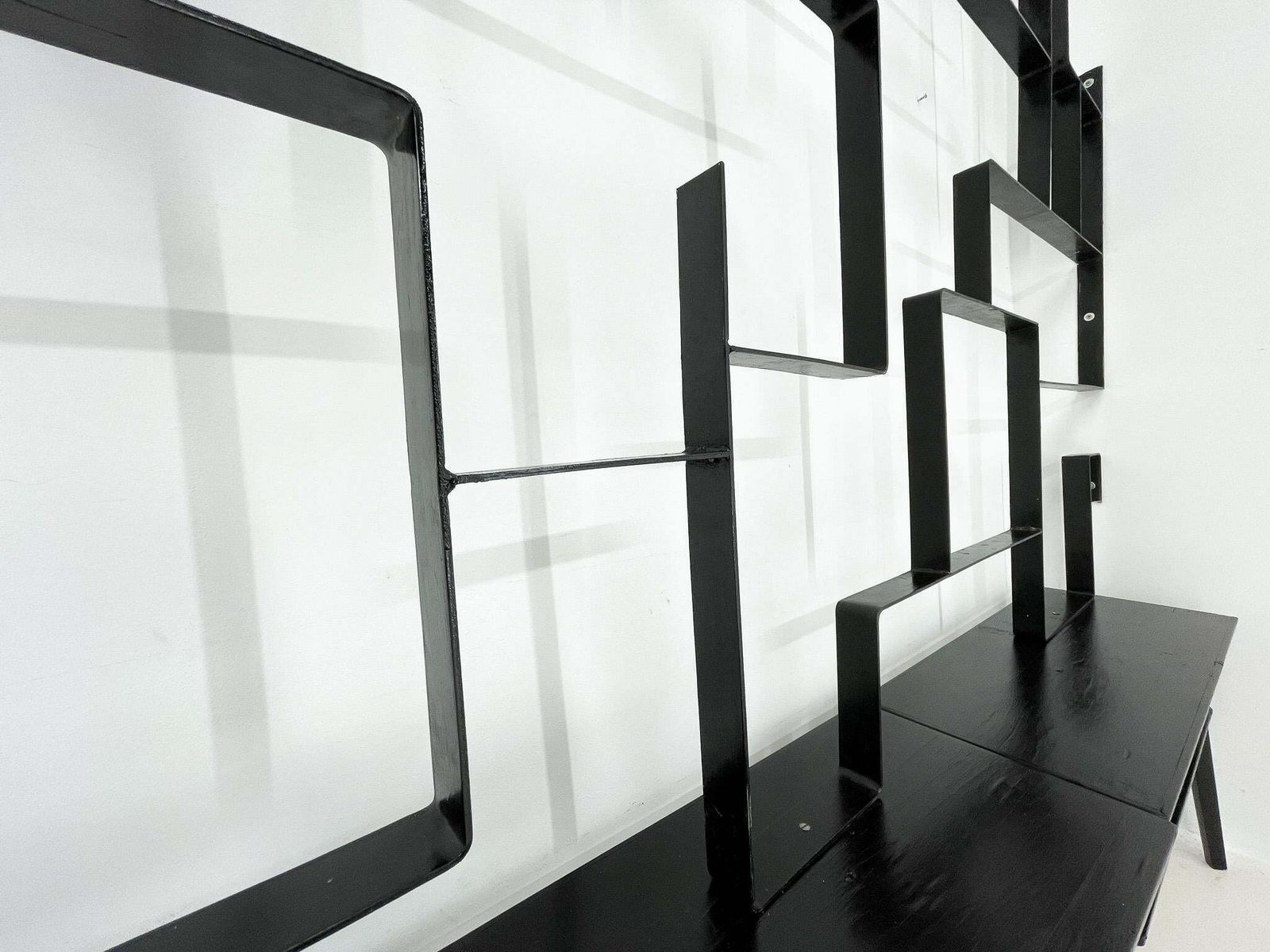photo vinterior 1960''S Art Wall Unit Or Room Divider With Sculpture By Jelínek