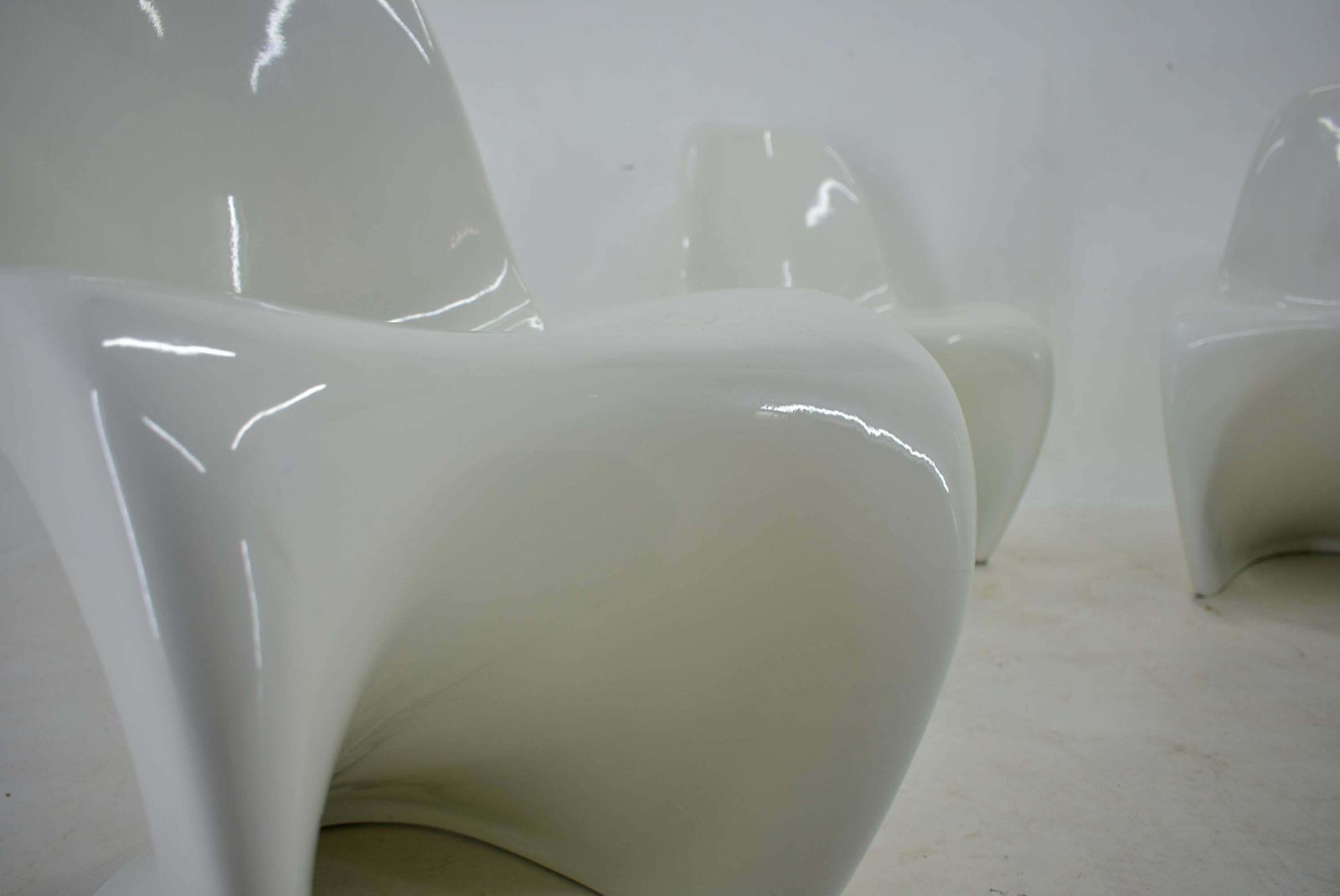 Panton S, Chairs Vitra By Verner Panton For Herman Miller 1965s photo for sale