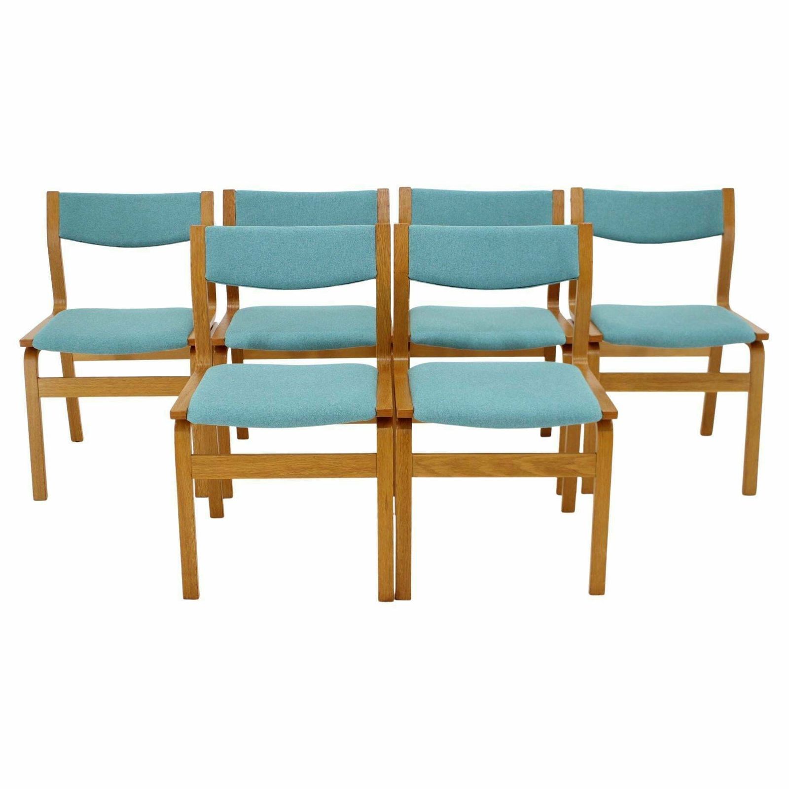 1960s Set Of 6 Bentwood Dining Chairs, Denmark