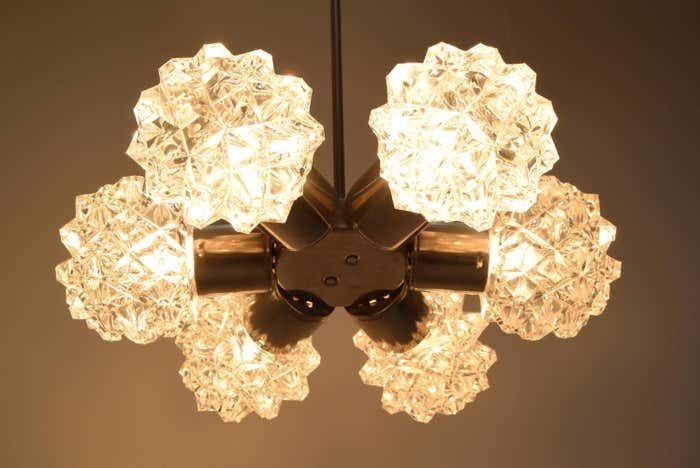 photo furniture Set Of Two Chandeliers By Kamenicky Senov, 1970's