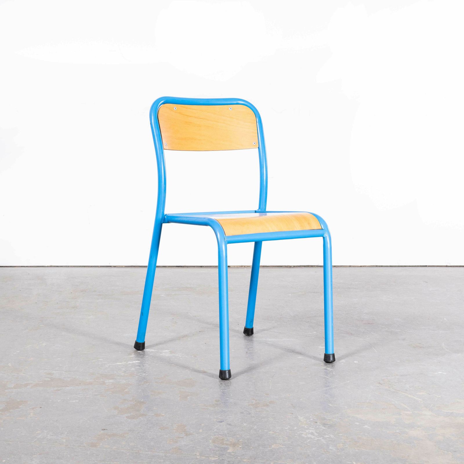 1960’s French Mullca Stacking Children’s Chairs – Set Of Nine photo vintage