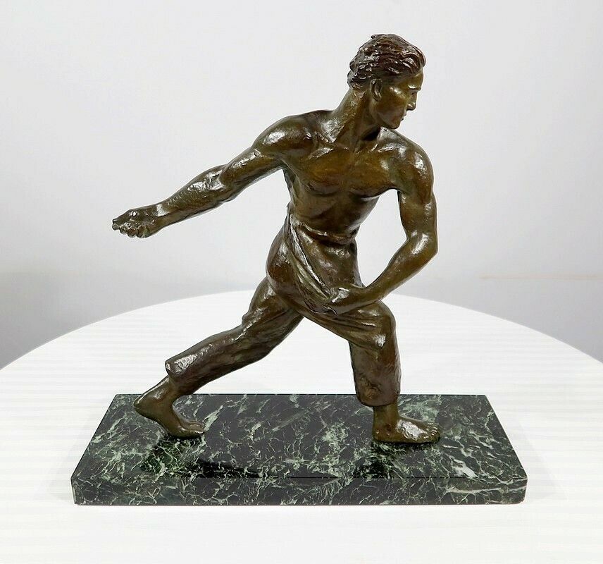 Bronze “The Sower” By A. Kelety, Art Deco – 1930 photo furniture