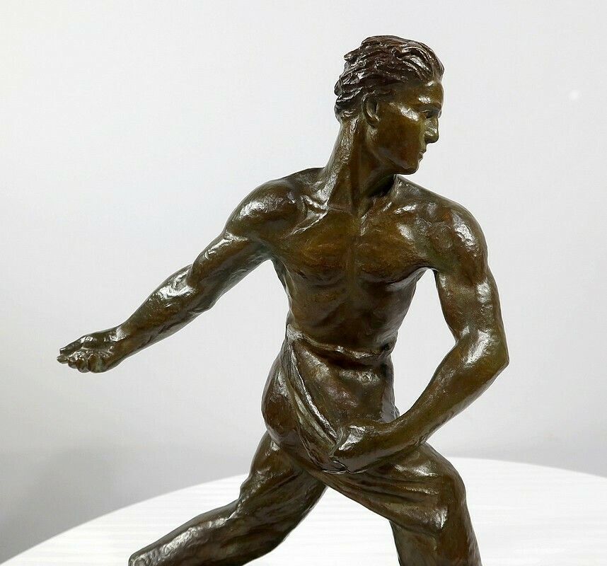 Bronze “The Sower” By A. Kelety, Art Deco – 1930 photo vinterior