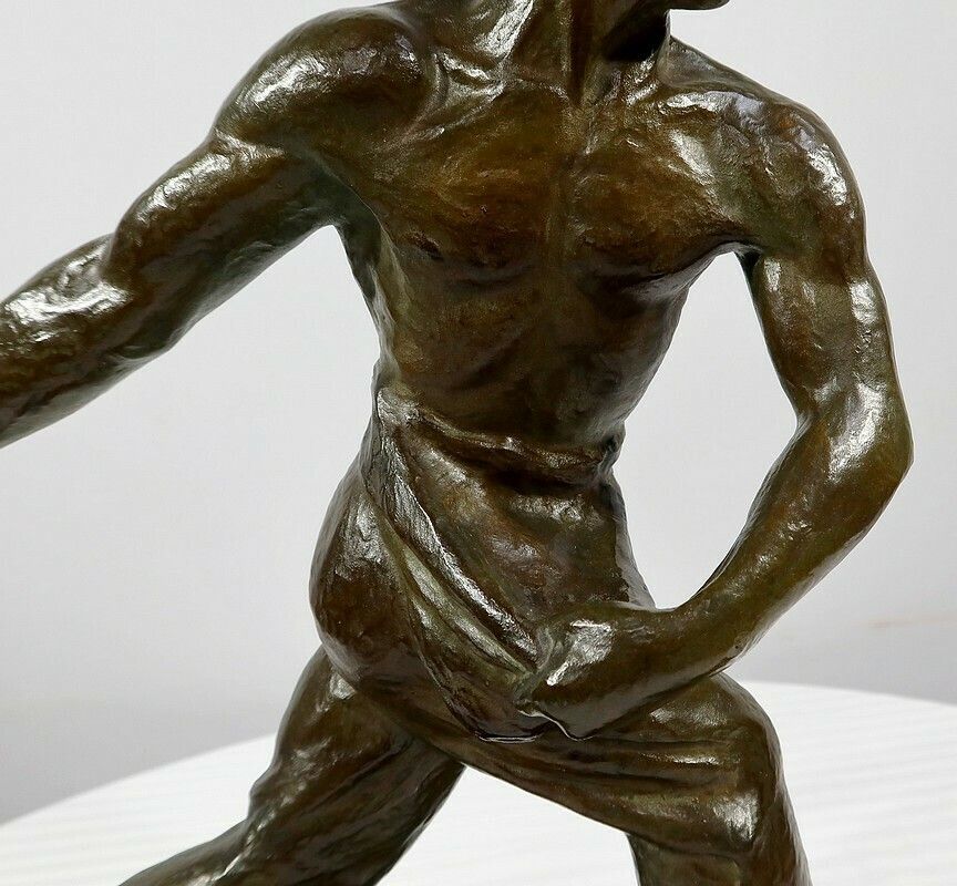 photo furniture Bronze “The Sower” By A. Kelety, Art Deco – 1930