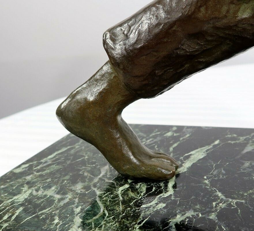 3543.2 Bronze “The Sower” By A. Kelety, Art Deco – 1930 photo