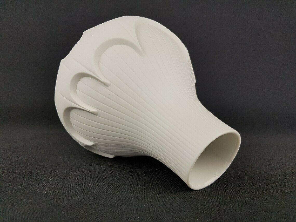 Vintage Scherzer Porzellan Op Art Batman Vaas West German Pottery Bavaria 514/2 photo for sale