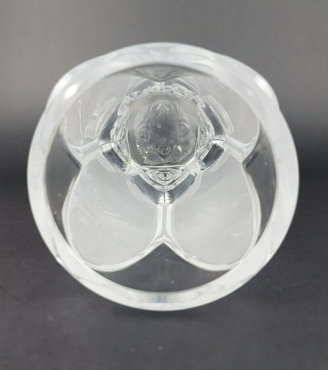 Vintage Peill Und Putzler Frosted Glass Cylinder Vase West Germany 1960s 1970s photo vinterior