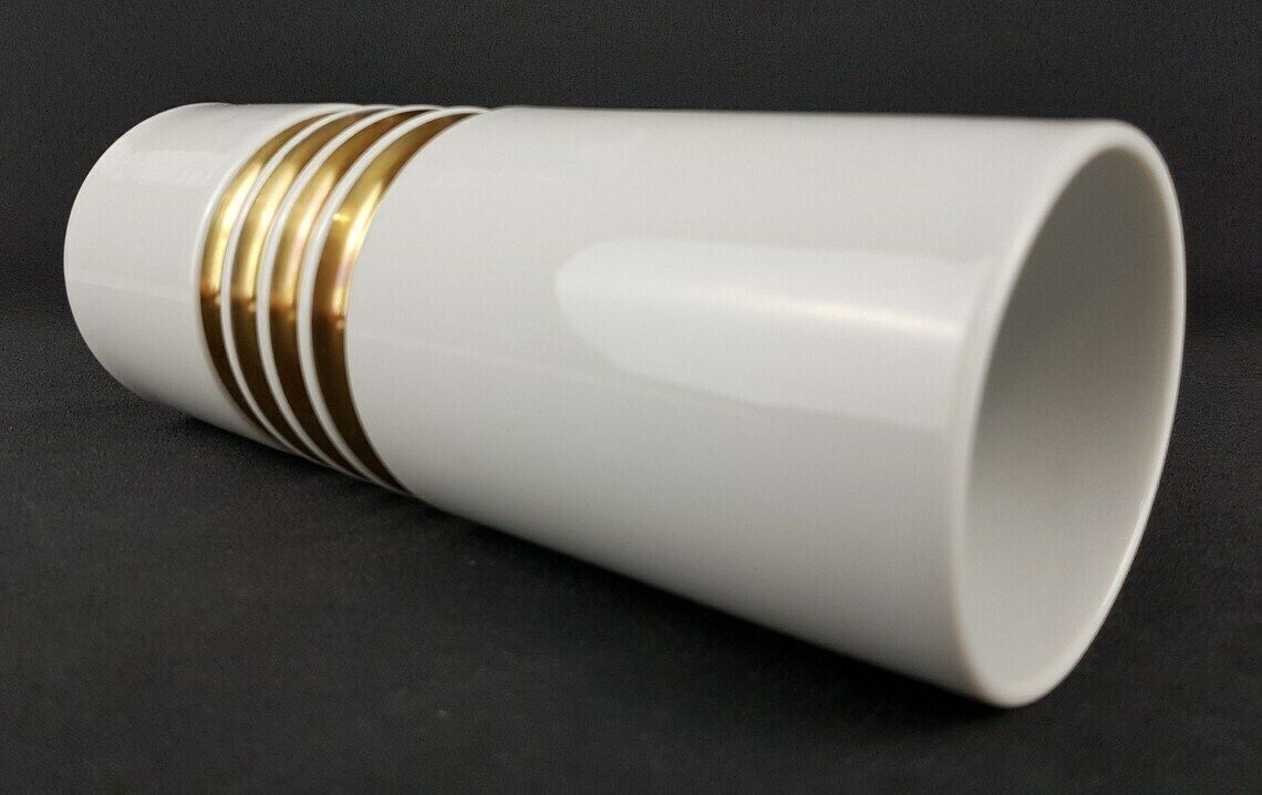Vintage Gareis Waldsassen Bavaria Porzellan Porcelain Vaas West German Pottery Jaren 1970 photo Woonaccessoires