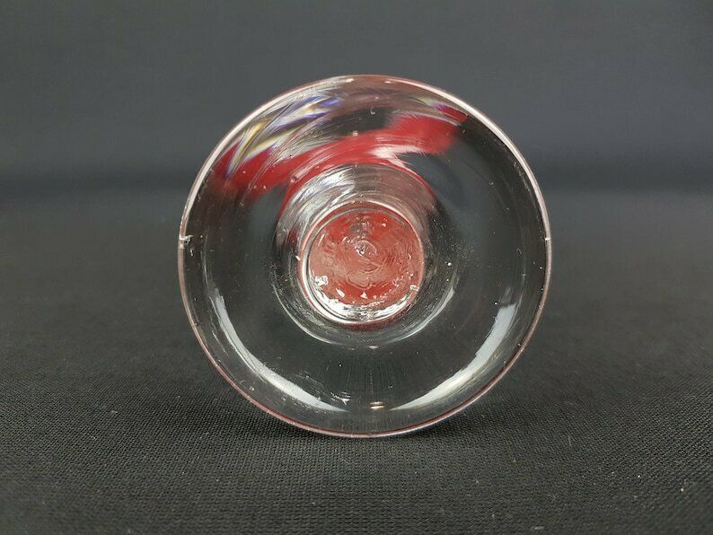 Vintage Air Twist Stem Glass Candle Holder 1970s Italian / Czech photo buy
