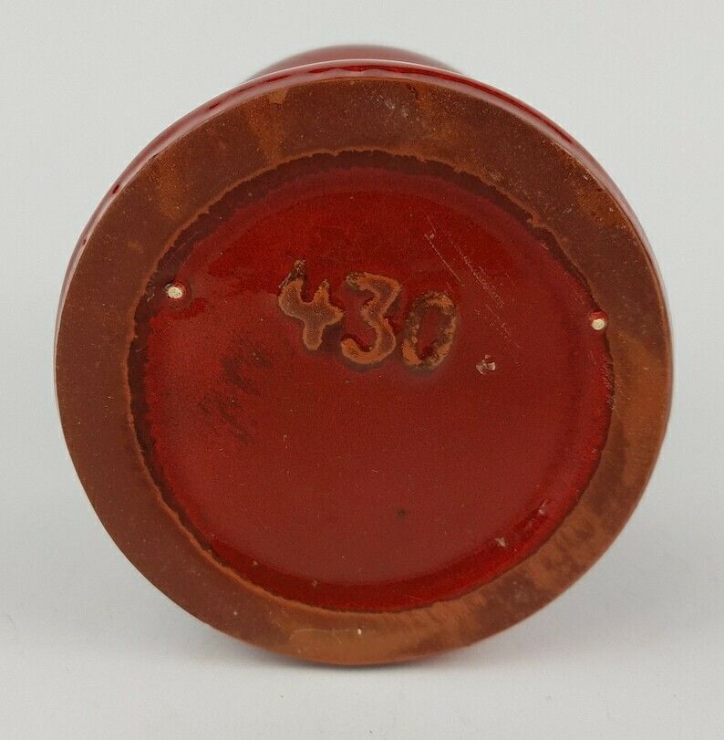Vintage Rode Kreutz Keramik Diabolo Fat Lava Vaas 430 West German Pottery 1970 photo vinterior