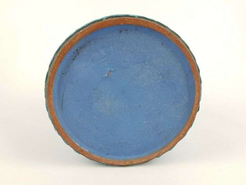 Vintage Marei Keramik Blue Hand Painted Planter Flower Pot West German Pottery 1960s photo buy