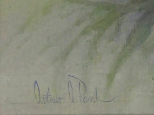 Oil Painting By Arthur A. Pank. Delphiniums photo for sale